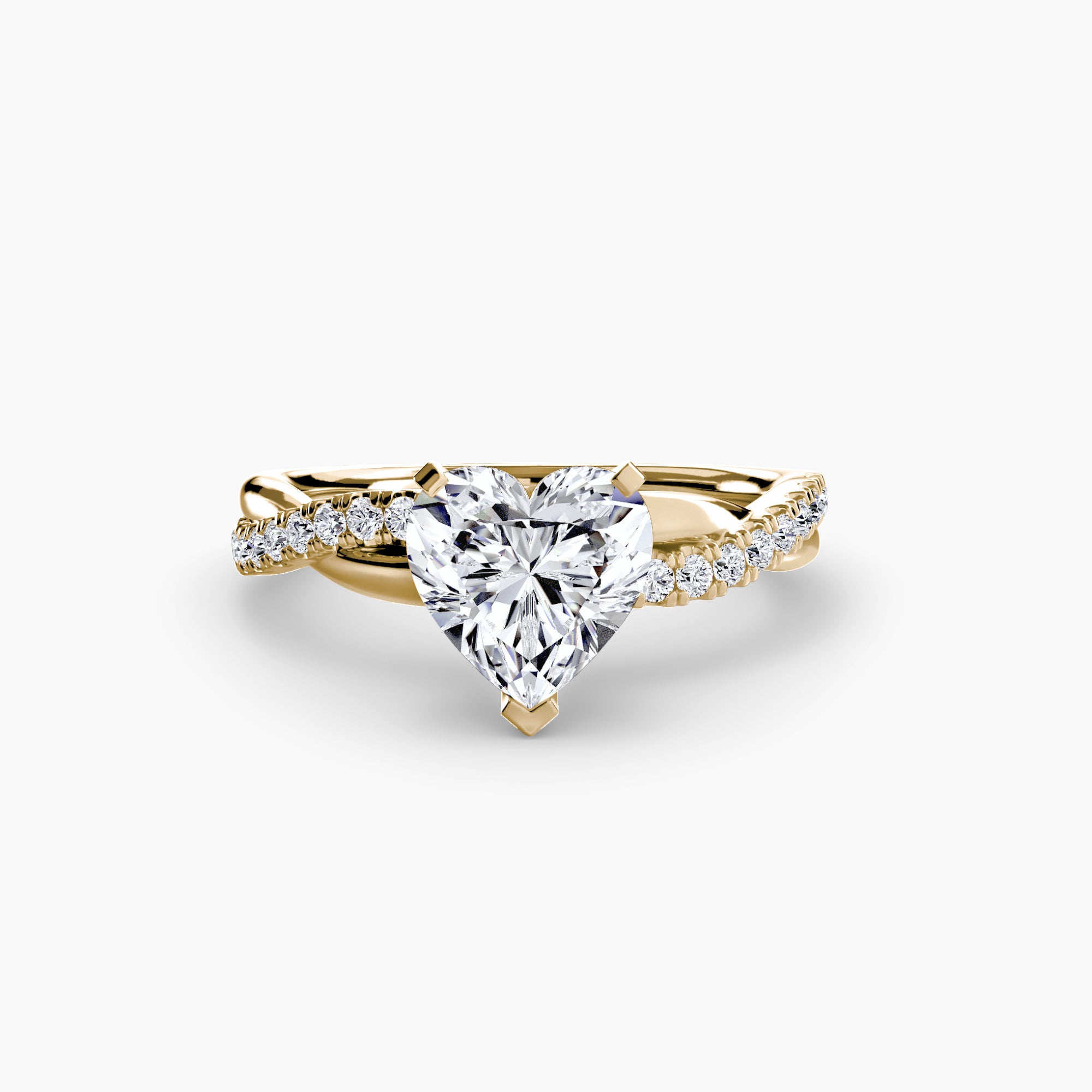 The Emerald Twist Pavé Ring